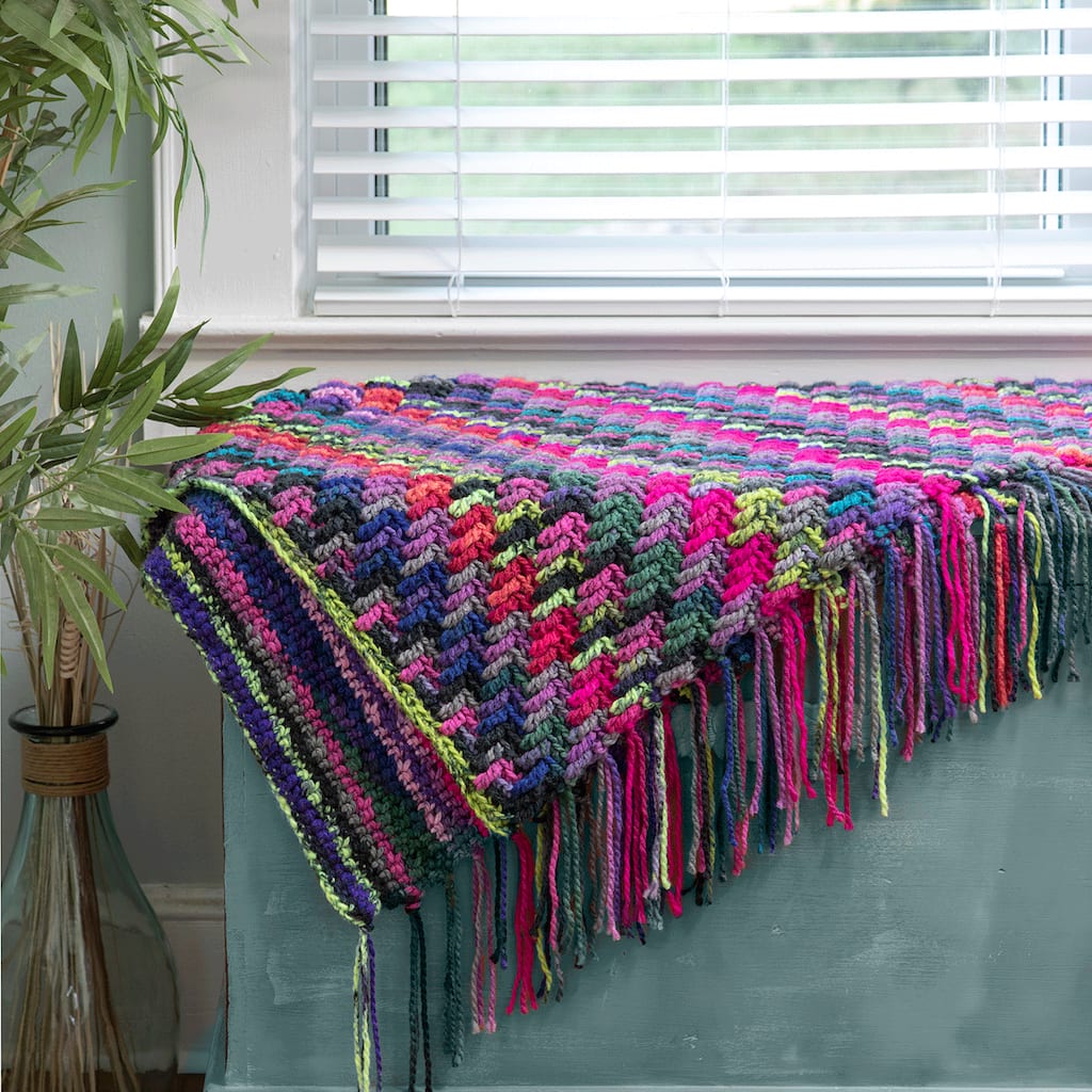 Loops & Threads® Charisma® Crochet Kaleidoscope Blanket